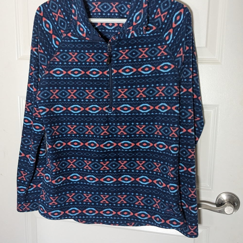 Colorful ¼ zip Fleece Sweater